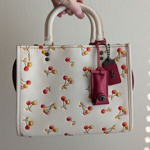 Coach Rogue 25 With Cherries Print